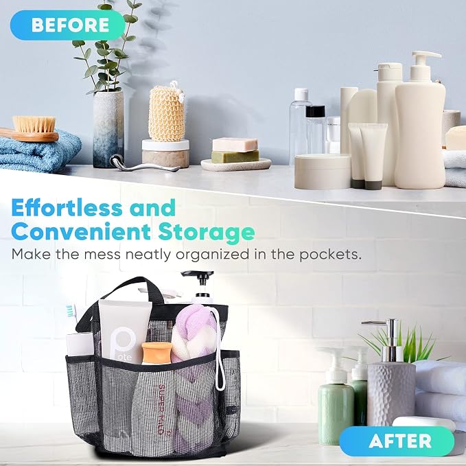 EUDELE Mesh Shower Caddy Portable - Image 8