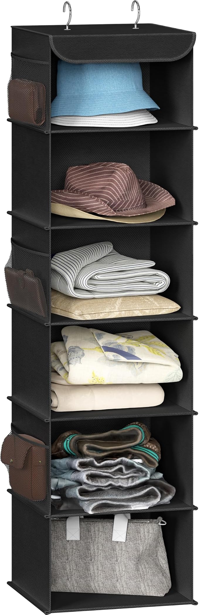 Simple Houseware 6 Shelf Hanging Closet Organizer, Top Support Metal Frame by SimpleHouseware