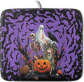Giwawa Halloween Pumpkin Dish Drying Mat 16x18 inch Spooky Ghost Bat Dish Rack by Giwawa