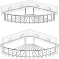 SMARTAKE 2-Pack Corner Shower Caddy, SUS304 Stainless Steel by SMARTAKE