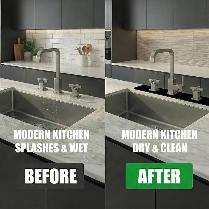 2PCS Faucet Mat for Bathroom Sink - Image 5