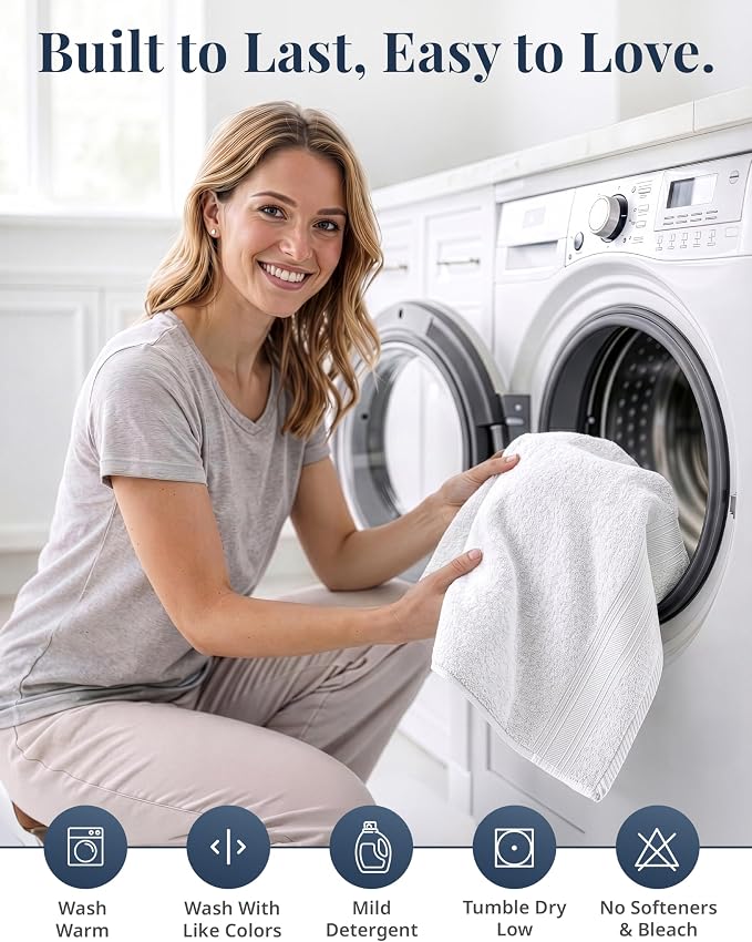LANE LINEN Hand Towels for Bathroom 100% Cotton 4 Pack 16x28 - Image 7