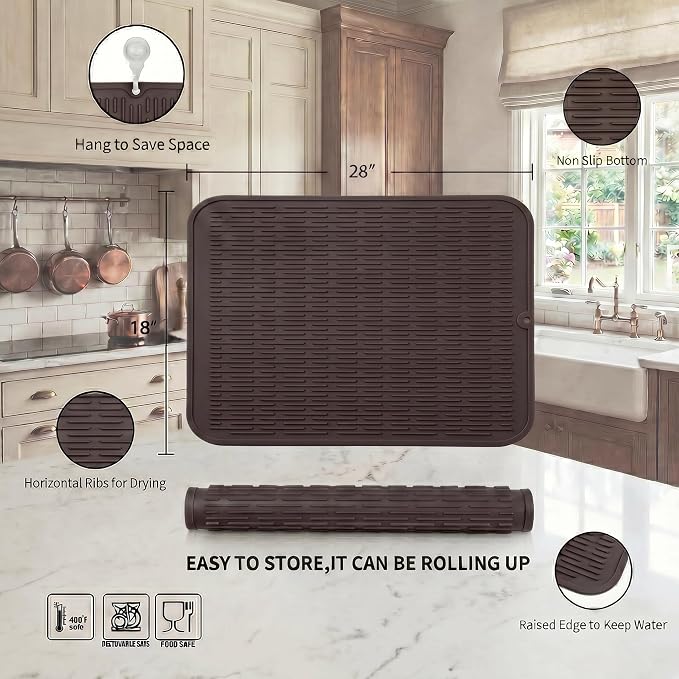 MicoYang Silicone Dish Drying Mat - Image 2