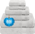 Cotton Paradise Towel Set of 6, 2 Bath Towels, 2 Hand Towels and 2 Washcloths by UNITEDHOMETEXTILE