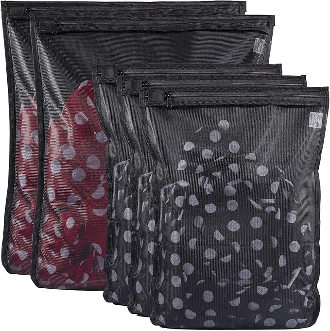 TENRAI 5 Pack Delicates Laundry Bags, Bra Fine Mesh Wash Bag, Protect Best by TENRAI