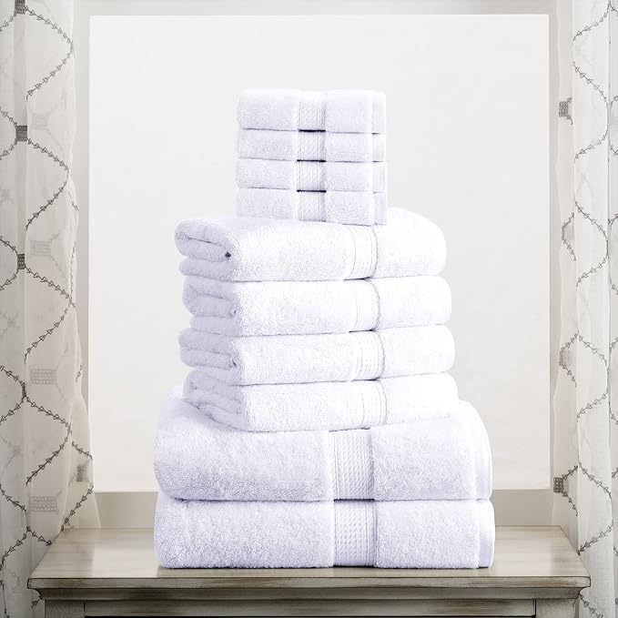 SUPERIOR Egyptian Cotton Ultra Plush & Absorbent, 10 Piece Set, Soft Luxury - Image 2