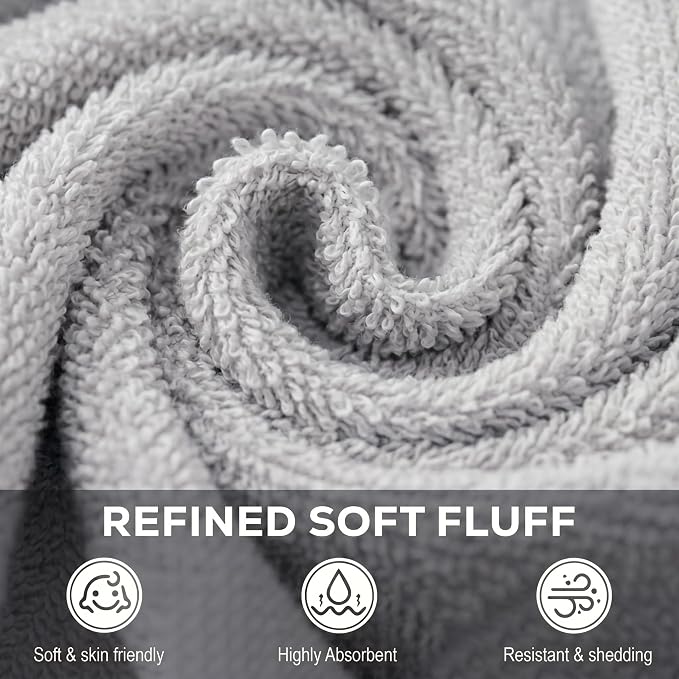 Utopia Towels 24 Pack Washcloths, 12x12 in, 100% Cotton, Fast Drying Soft Feel - Image 3