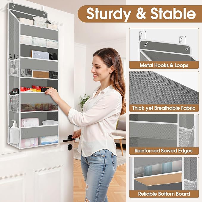 Over The Door Organizer Storage behind Door Hanging Organizer - Image 6