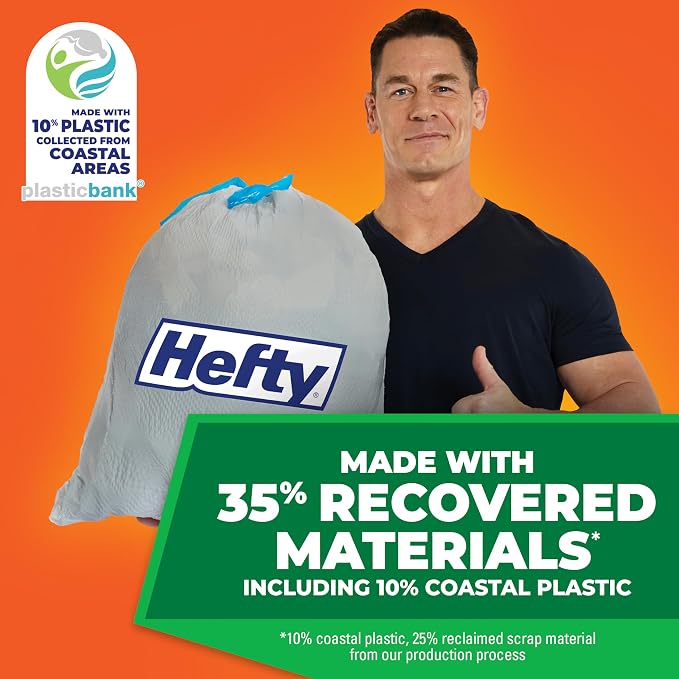 Hefty Ultra Strong Trash Bags | Kitchen | 13 Gallon | 80 Bags - Image 3