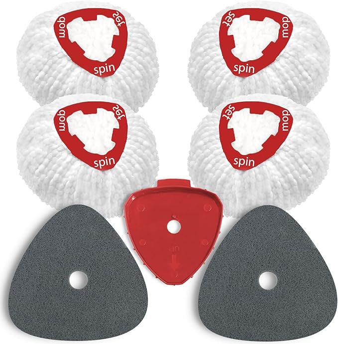 7 Pack Spin Mop Replace Head for O Cedar EasyWring 1 Tank, Includes 4 by Unknown