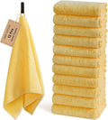 12-Pack Yellow Cotton Hand Towels by SEMAXE