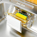 Cisily Kitchen Sink Caddy Sponge Holder in The Sink, Stainless Steel Kitchen by CISILYHOMELIFE