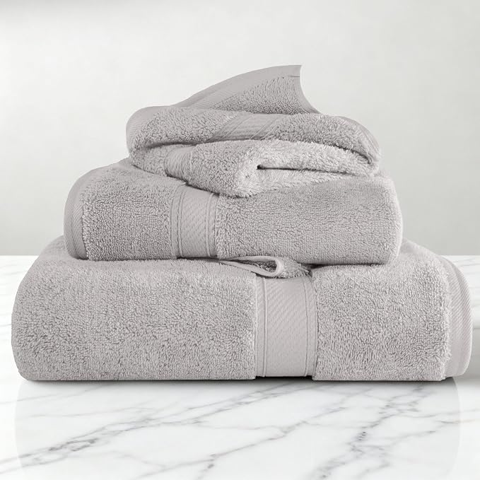 SUPERIOR Egyptian Cotton Ultra Plush & Absorbent, 3 Piece Set, Soft Luxury - Image 2