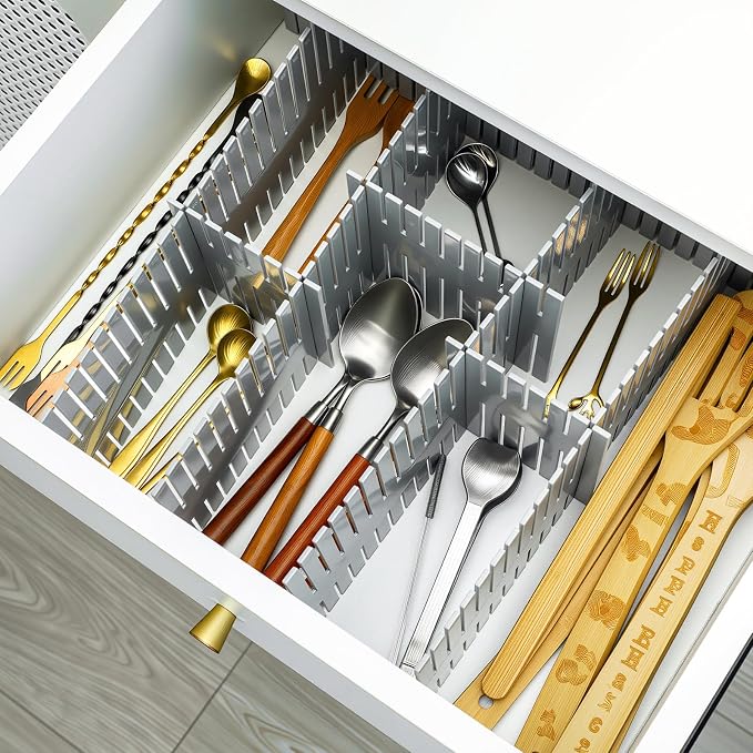 Blosssound 15 Pcs 5.12 Tall Drawer Divider Adjustable Drawer Organizer - Image 5