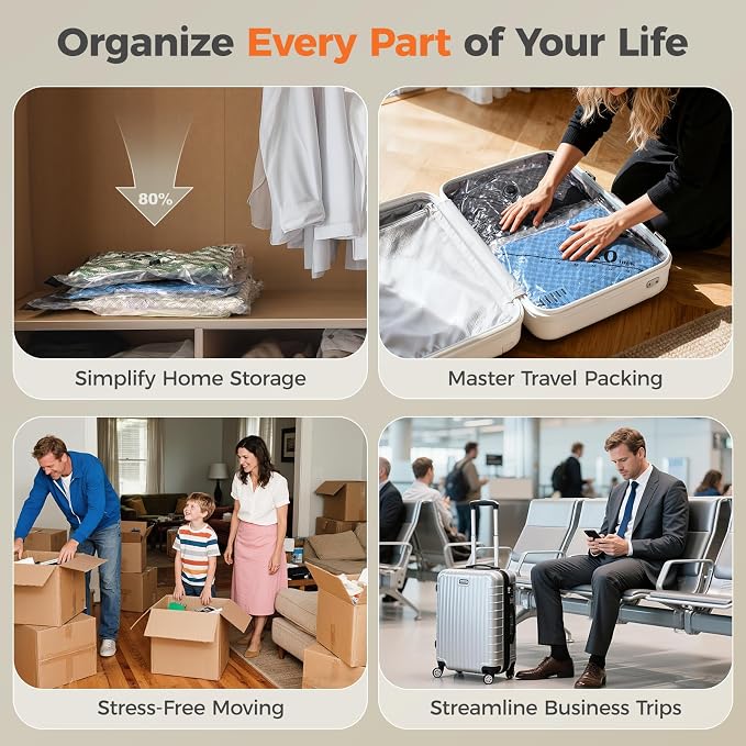 Nicetree 9-Pack Vacuum Bags for Travel - Image 8
