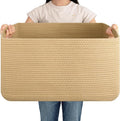 OIAHOMY 75L Large Blanket Basket Woven Storage Basket by MasterofSpaceOptimization