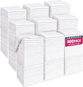 TEAWOO White Microfiber Cleaning Cloths Bulk-400 Pack, Cleaning Rags White | by TEAWOO