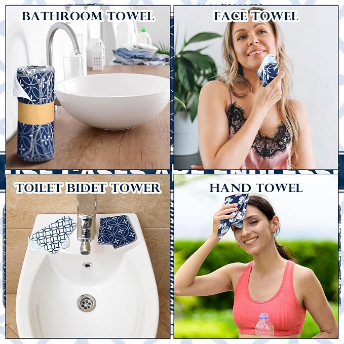72 Pcs Reusable Paper Towels Kitchen Cloths Japanese Style - Image 7