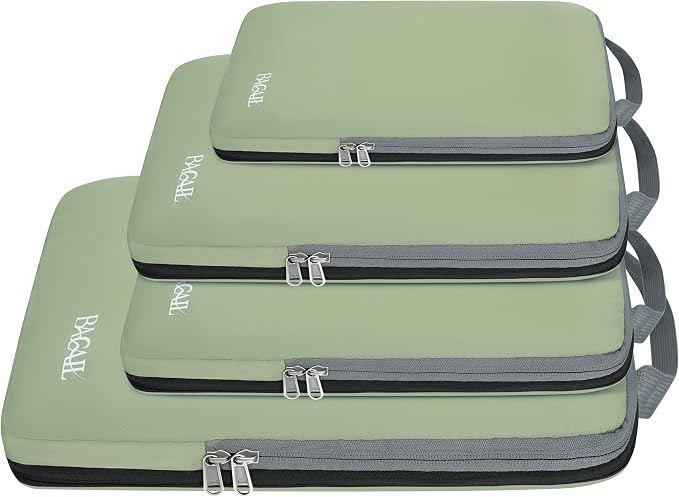 BAGAIL 4 Set/6 Set/8 Set Compression Packing Cubes Travel Accessories by BAGAIL