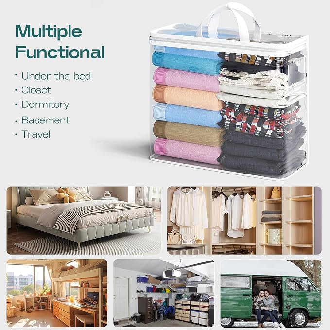 5PACK Plastic Clothes Storage Bag - Image 8