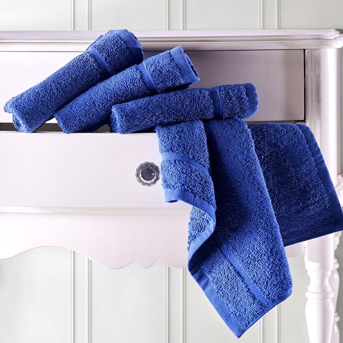 Hawmam Linen Luxury Cotton Washcloths 13x13 Inch - Image 5