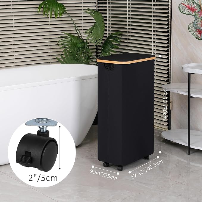 iEGrow 75L Slim Laundry Hamper - Image 2
