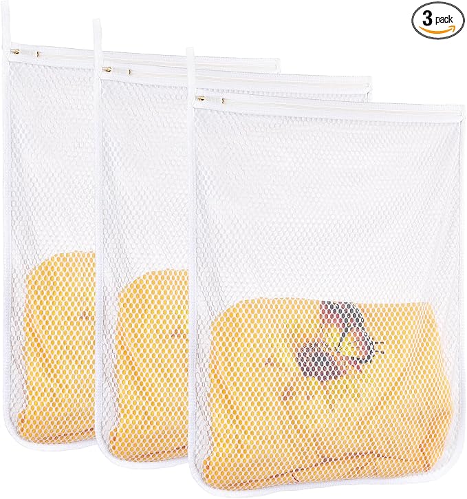 3 pcs Durable Honeycomb Mesh Laundry Bags by RoomyRoc