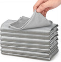 XANGNIER Microfiber Glass Cleaning Cloths, Lint Free, 11.8"×11.8in, 8 Pack by XANGNIER