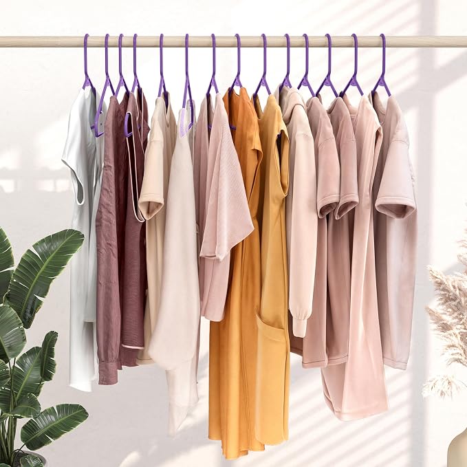Plastic Hangers 20 Pack Purple - Image 6