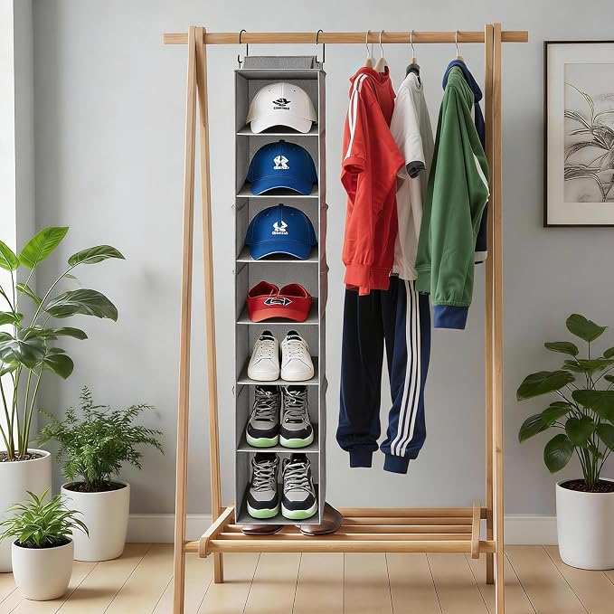 Hanging Shoe Organizer for Closet, 8-Shelf Hanging Storage - Image 8