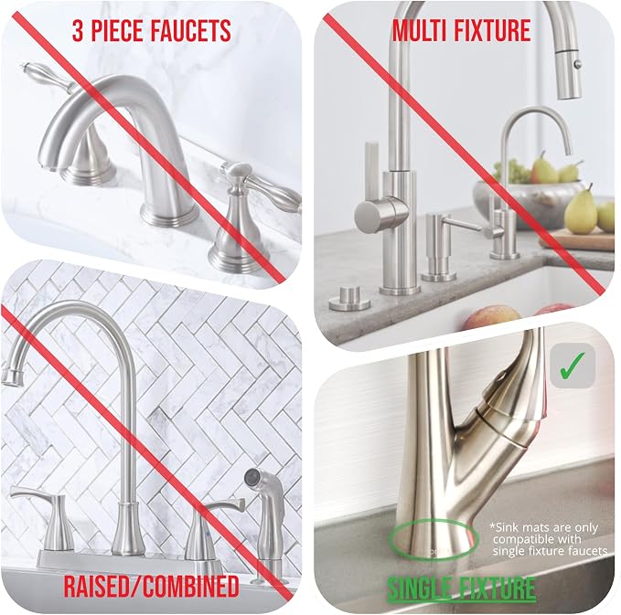 Ternal Original SINKMAT 24in XL Faucet Splash Guard Extra Long Microfiber Sink - Image 8