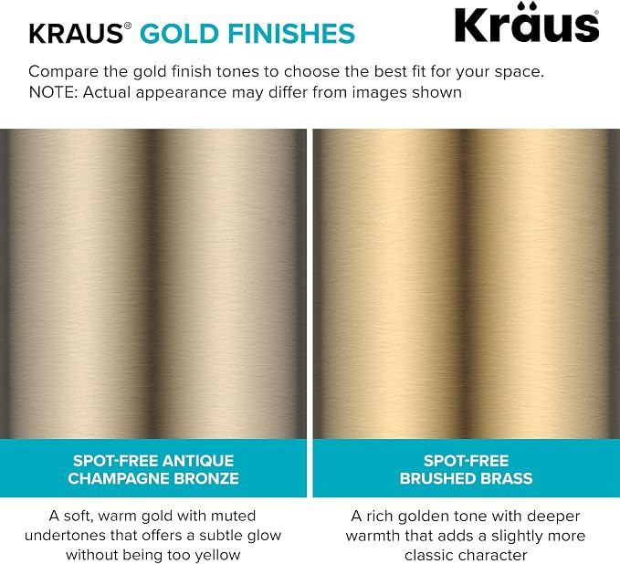 KRAUS Purita 100% Lead-Free Kitchen Water Filter Faucet in Brushed Brass - Image 5