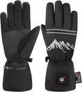 SAVIOR HEAT Rechargeable Heated Gloves for Men & Women – 3M Thinsulate Warmth Winter Electric Glove with Long Battery Life (Up to 10 Hours), Waterproof Heated Gloves for Cold Weather Hiking, Driving