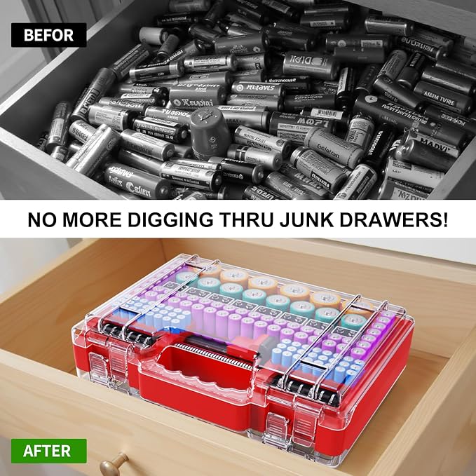 Battery Organizer Storage Case - Image 4