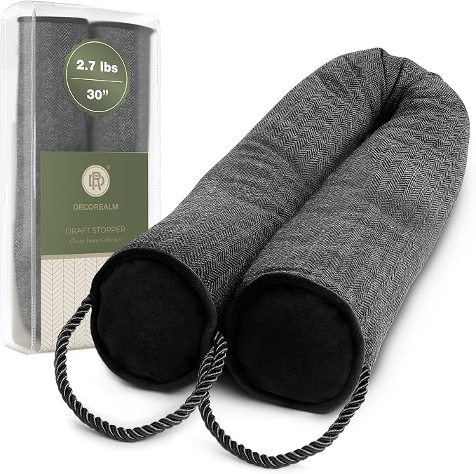 Heavy Duty Under Door Draft Stopper and Noise Blocker, Sound Proof Under Door by DECOREALM