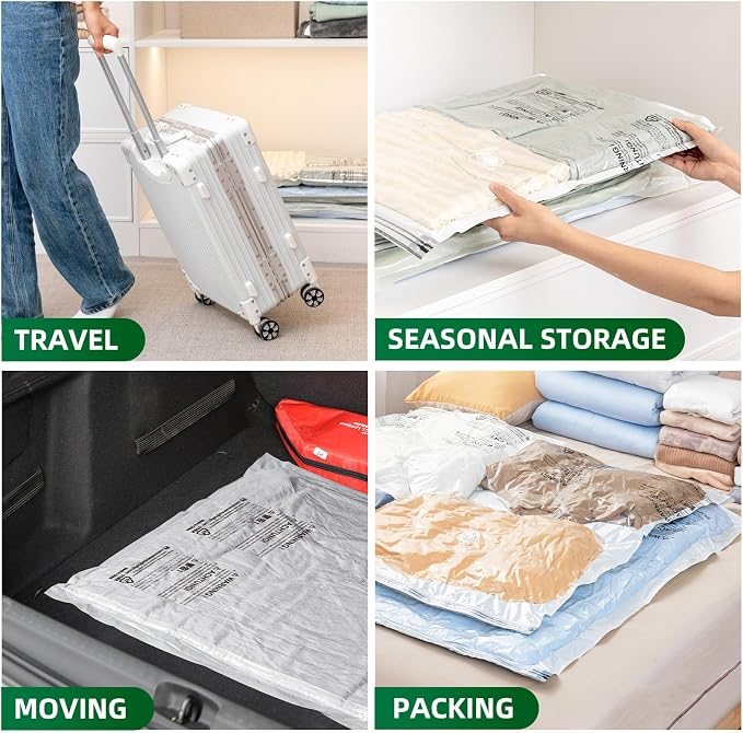 TAILI 6 Pack Vacuum Storage Bags, Jumbo Size, Cream | Vacuum Seal Bags - Image 9