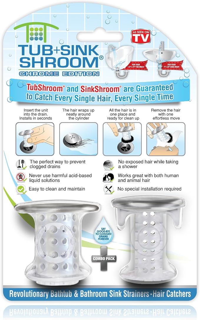 TubShroom and SinkShroom Drain Protectors Hair Catchers - Image 2