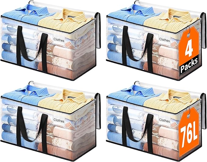 Moving Bags, Extra Large Heavy Duty Storage Bags, 4 Packs | Packing Bags by EpicTotes