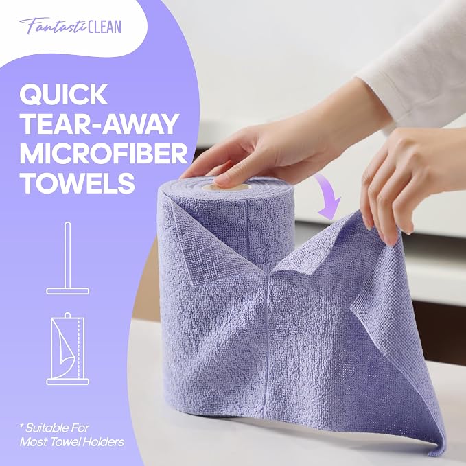 Fantasticlean Microfiber Cleaning Cloth Roll 120Pack - Image 2