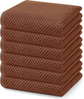 Homaxy 100% Cotton Waffle Weave Kitchen Dish Towels 6-Pack, Caramel | 13 x 28 by Homaxy