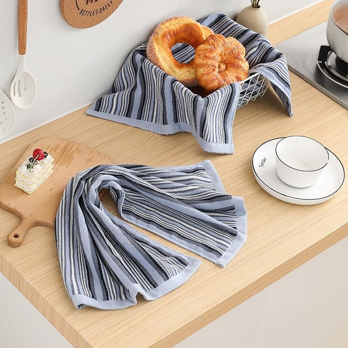 SALAS Kitchen Dish Towels for Drying Dishes, Large Cotton Kitchen Cloths Hand - Image 7