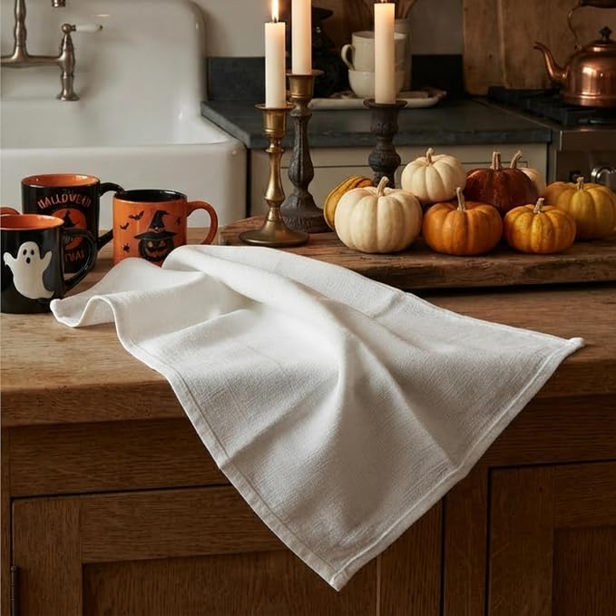 7-Pack Flat Flour Sack Towels – 100% Cotton Kitchen Dish & Tea Towels - Image 3