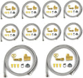 (10 Kit) Efield Dishwasher Installation Kit, 6 FT Stainless Steel Supply Hose, 3/8" X 3/8" Compression Adapter, 3-Wire 6” Power Cord with Tap,(HOSE149-10PCS)