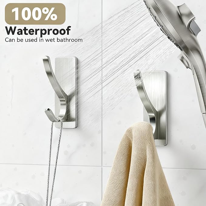 pickpiff Brush Nickel Self-Adhesive Hook, 13LB Hanger - Image 4