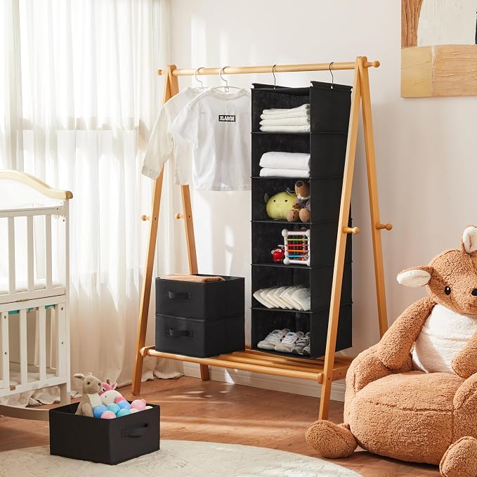 MAX Houser 6 Tier Foldable Hanging Closet Organizer - Image 2