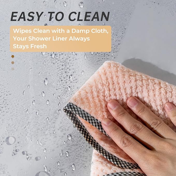 AmazerBath Stall Shower Curtain 36x72, Heavy Duty Plastic - Image 4