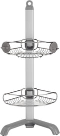 simplehuman Corner Shower Caddy, Stainless Steel and Anodized Aluminum by Unknown