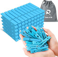 50pcs Colored Wooden Clothes Pins, Clothespins by RIVEDA