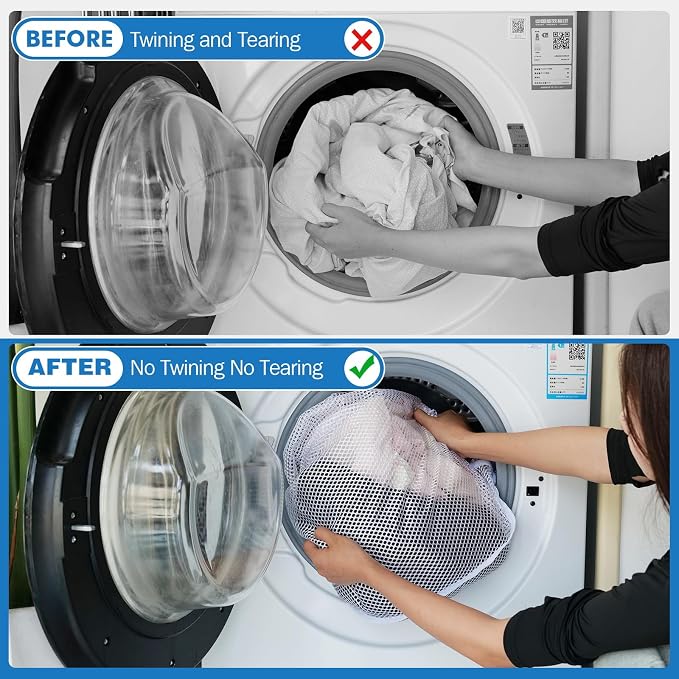 3 Pack XXL Mesh Laundry Bags for Delicates, Extra Large Laundry Wash Bags for - Image 3