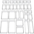 SMARTAKE 30-Piece Drawer Organizer by SMARTAKE